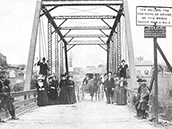 Territorial Bridge over the Crow River, probably 1890s